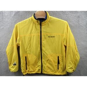 Vintage RALPH LAUREN POLO SPORT Fleece Lined Nylon Men's Large Yellow Jacket